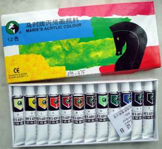 Maries Acrylic Colour Paint Nail Art 12*12ml Color Set  