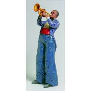  Jim Shore Jazz Trumpet Player Figurine: Home & Kitchen