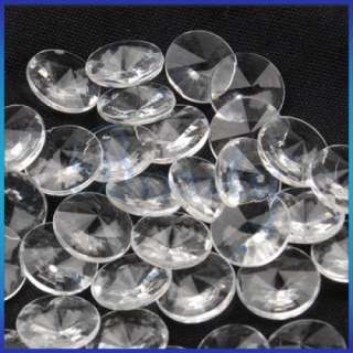 500 x Heart Shaped Crystal 50 x Round Diamond Beads Wedding Party 