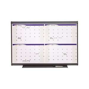   Total Erase Monthly Calendar, 36 x 24, Gray Frame: Home & Kitchen