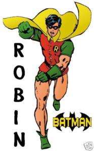 Batman # 6   5 x 7   T Shirt Iron On Transfer   ROBIN  