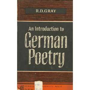  An Introduction to German Poetry, (English and German 