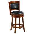 Alexis Cherry Padded Back 24 inch Counter Stool