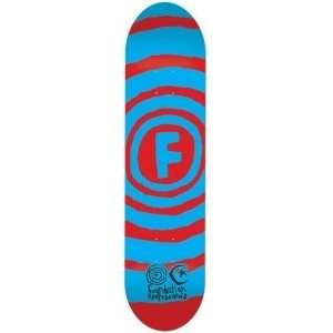   Foundation Skateboards Doodle Red and Cyan Deck