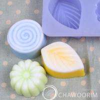 Nature 6pcs Silicone Soap Molds Candle Molds Jello Molds Candle Tarts 