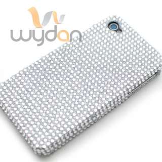 New Silver Bling iPhone 4 4S Case Hard Snap On Cover w/ Screen 