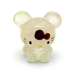  Hello Kitty ~ 2 Chinese Zodiac Glow In The Dark Glass 