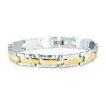 Two color Stainless Steel Mens Bicycle Chain Bracelet  Overstock