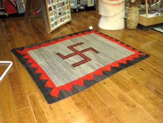 Antique Collection Whirling Log Navajo Rug – 1890s  