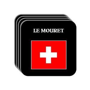 Switzerland   LE MOURET Set of 4 Mini Mousepad Coasters