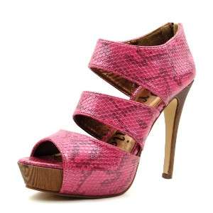 Platform Sandals, Womens Shoes, Fuchsia 8.5US/39EU  