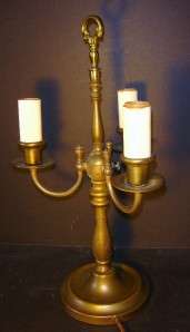 BRASS ELECTRIC CANDLE CHANDELIER  