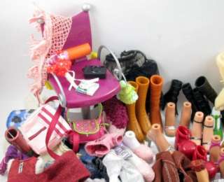 HUGE Lot of Bratz and Barbie My Scene Clothing and Accessories