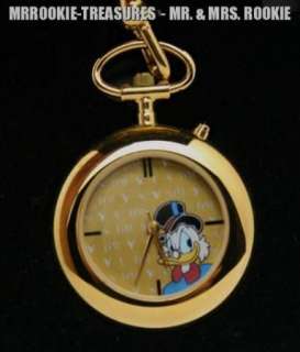 LE Disney Scrooge Ltd Ed Light up Dial Pocket Watch New  