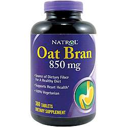   mg Oat Bran Fiber Pills (Pack of 2 360 count Bottles)  