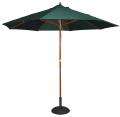 Hardwood 9 foot Hunter Green Patio Umbrella with Stand  Overstock