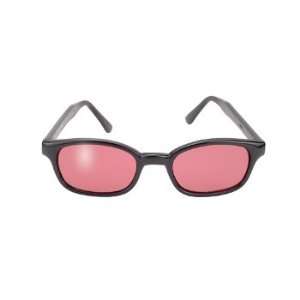  Kds Biker Rose Lenses Black Frames Sunglasses 
