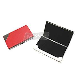Red Unique Leather Business Card Holder  