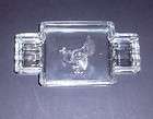 Antique or Vintage Glass Turkey or Rooster Ashtray