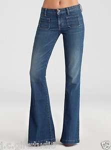 NWT $118 GUESS 70s Relaxed Flare Jeans   Love Call Wash  