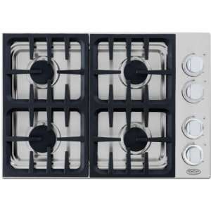  30 Gas Drop in Cooktop Stainless Steel Natural Kitchen 