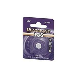  Ultralast #386 Silver Oxide Battery Replacement For D386 