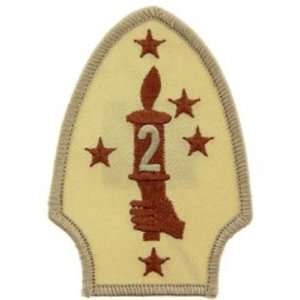  U.S.M.C. 2nd Marine Division Patch Brown 3 Patio, Lawn 