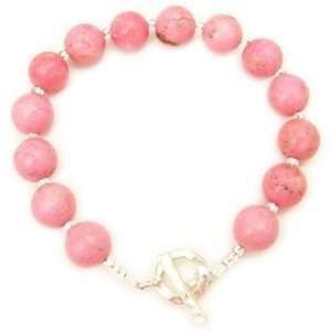  Pink Howlite Bracelet   unique by Dragonheart Jewelry
