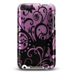  Plastic ProGuard Case (Black Swirl Design) for Apple iPod 