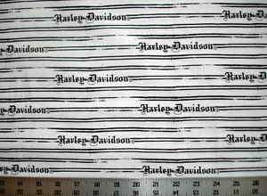 Heritage HARLEY DAVIDSON Signature Logo quilt sew Fabric 100x92 