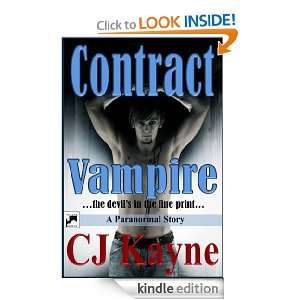 Contract Vampire A Paranormal Story CJ Kayne  Kindle 