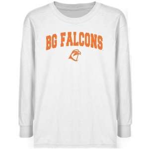  Bowling Green State Falcons Youth White Logo Arch T shirt 