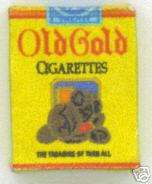 scale pack of WWII Old Gold Cigarettes  