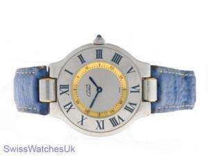 CARTIER MUST 21 LADIES STEEL/GOLD LADY WATCH Shipped from London,UK 