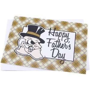  Wake Forest Demon Deacons Team Logo Fathers Day Card 
