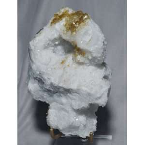  Barite over Calcite and Fluorite Natural Crystal Specimen 