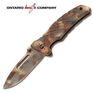   Ontario Folding Knife Camo XM 1 Plain Edge