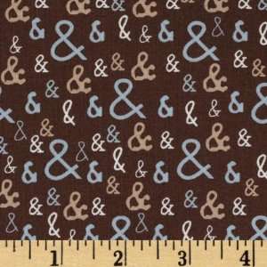  44 Wide Moda Pure Ampersand Cocoa Fabric By The Yard 