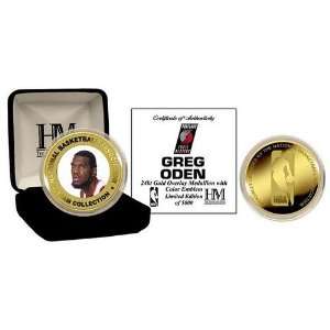 Greg Oden 24KT Gold and Color Coin