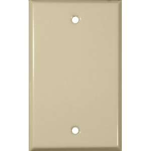  Stainless Steel Metal Wall Plates 1 Gang Blank Ivory: Home 