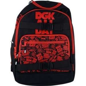  DGK All Day Black Skate Backpack