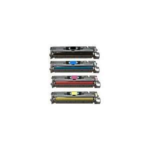  Compatible HP 2550 2840 Toner Cartridges Combo   4pk (BCMY 