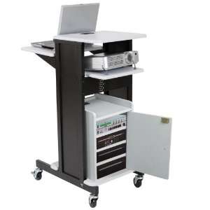  Presentation Cart with Locking Cabinet by Balt Office 