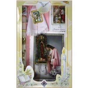 Boxed First Communion Gift Set   English   Rosary Necklace 