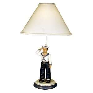  Navy Blue Sailor Boy Table Lamp: Home Improvement
