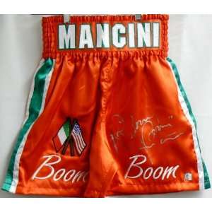 Ray Mancini Autographed Trunks