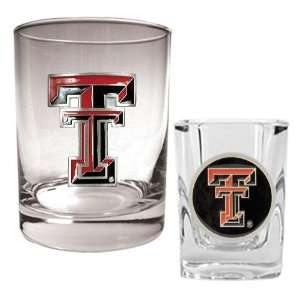  Texas Tech Rocks Glass & Shot Glass Set