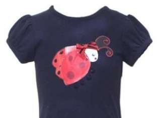 Girls size 2T  black knit ladybug dress by Rare Edition  