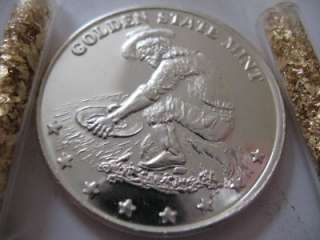  .999 COIN GOLDEN STATE MINT PROSPECTOR  EAGLE + GOLD 2012 $ CRASH INS