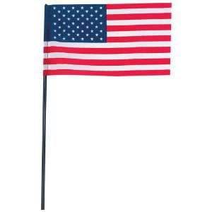  New 100pc 4inch X 6inch United States Flag With Pole Set 